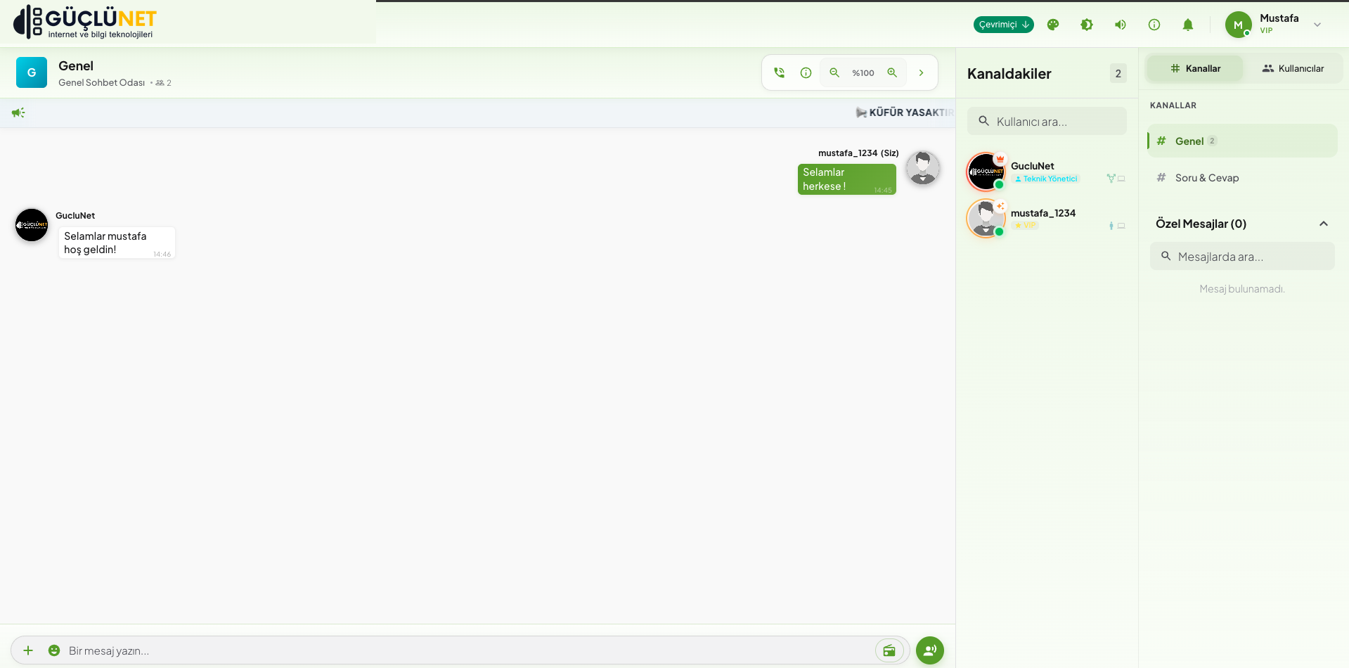 GChat Açık Tema