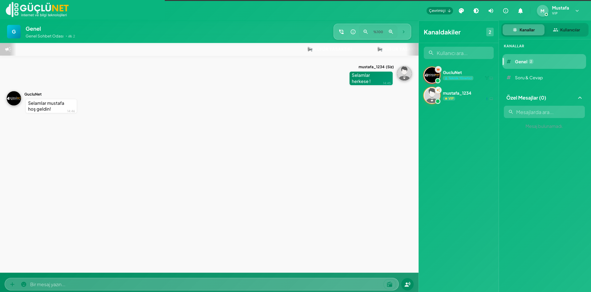 GChat Tam Ekran Tema