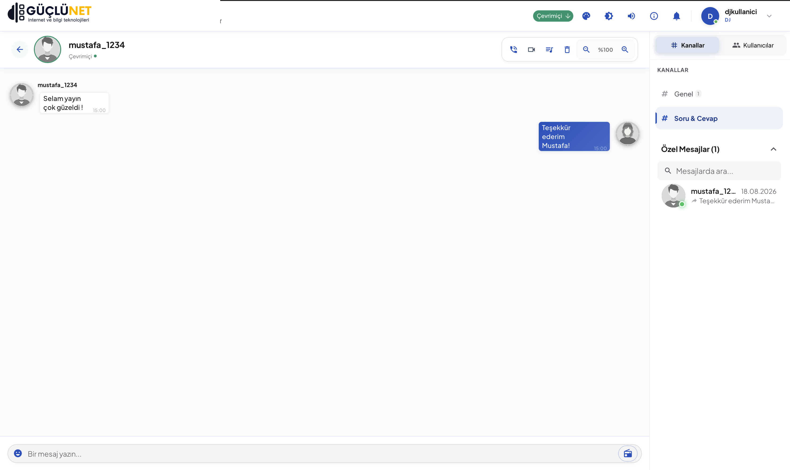 GChat Özel Sohbet