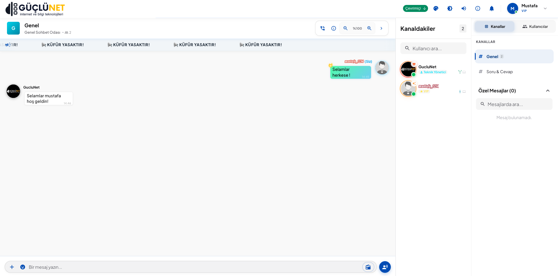 GChat Renkli Nick Sohbet