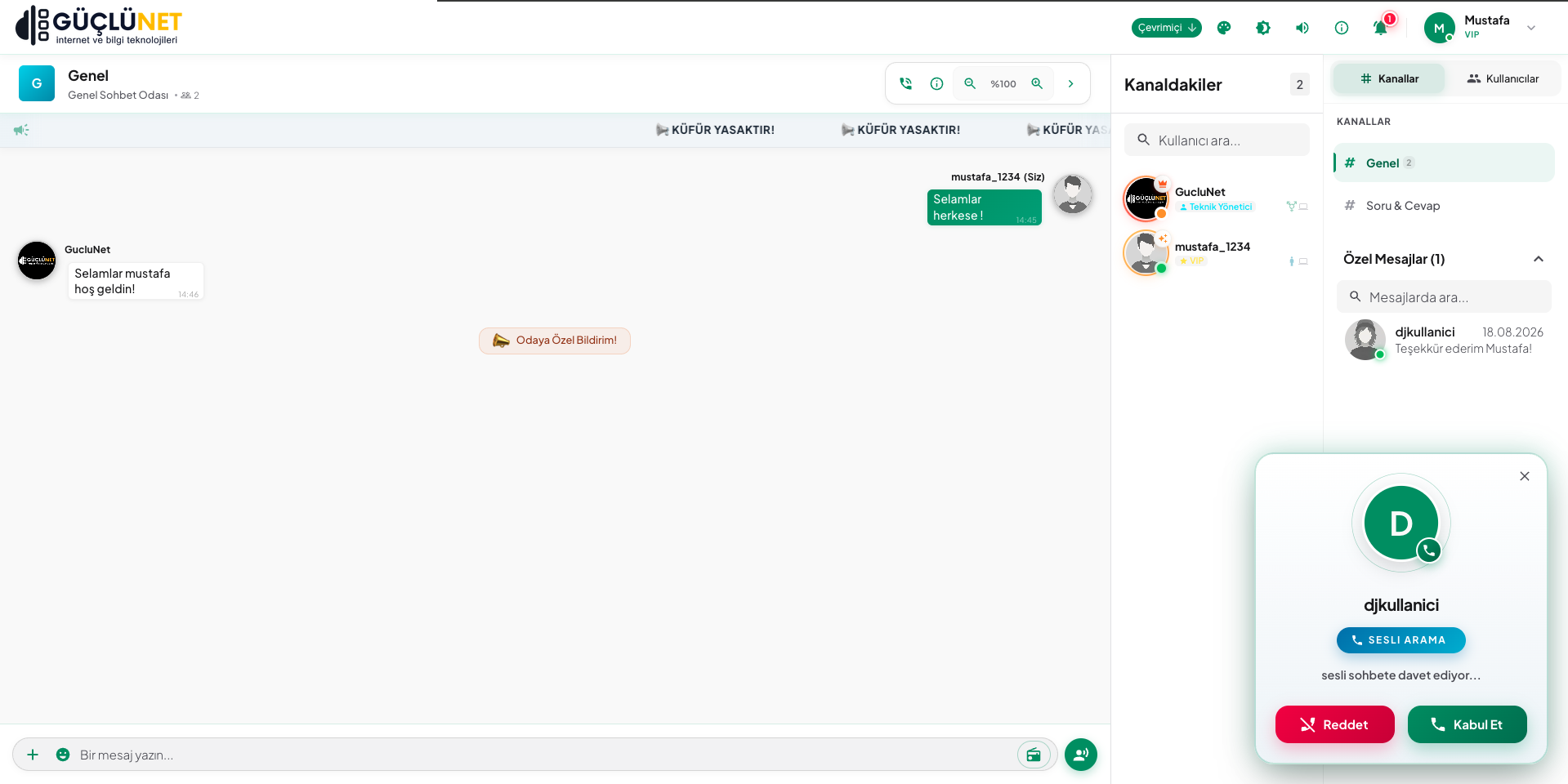 GChat Sesli Arama